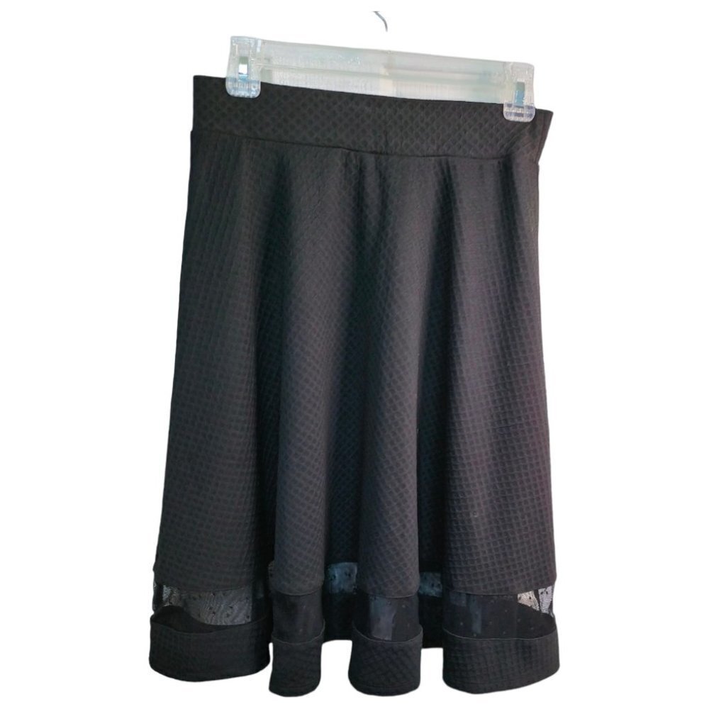 (#558) Faith and Joy A Line Black Skirt Size M